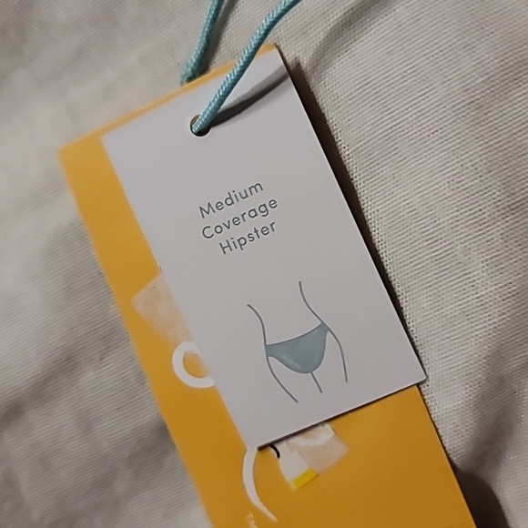 NWT MEDIUM COVERAGE HIPSTER swim bathing suit bottom sherbert orange - Picture 2 of 7